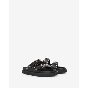 Isabel Marant Lennya flat sandals in studded leather EU39/US9 $850